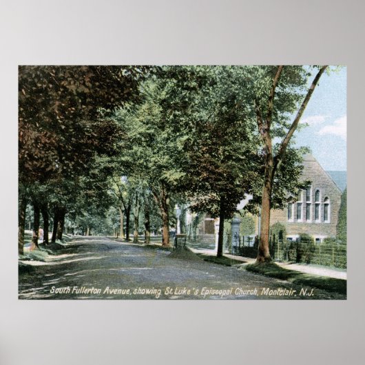 モンクレア、ニュージャージー1908ヴィンテージ ポスター (正面)