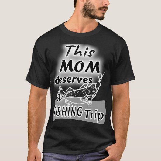 モンコーク釣りママ Tシャツ (正面)