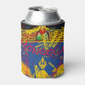 「モンゴクールリア号と一緒に倒れろ！」 愛国的な 缶クーラー (缶正面)