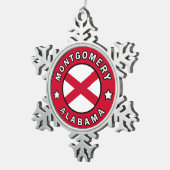 モンゴメリーアラバマ スノーフレークピューターオーナメント (右)