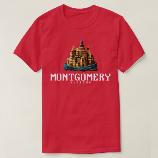 モンゴメリーアラバマ Tシャツ (デザイン正面)