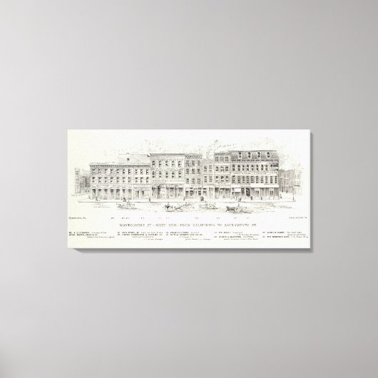 モンゴメリーウェストサイドカリフォルニアとサクラメント キャンバスプリント (正面)