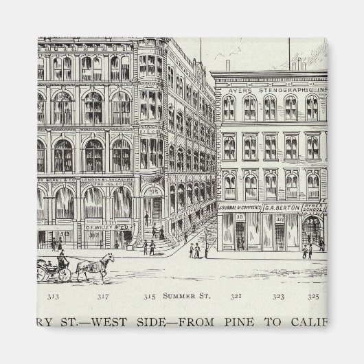 モンゴメリーウエストサイドパインとカリフォルニア マグネット (正面)