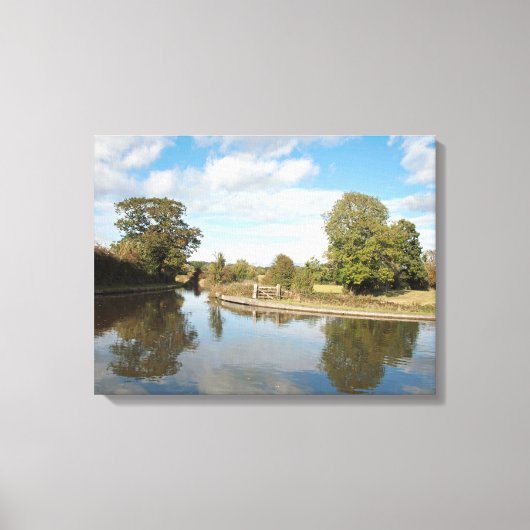 モンゴメリーカナルシュロプシャー キャンバスプリント (正面)