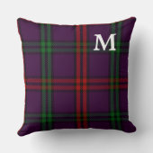 モンゴメリークランキャッスルセージ、タータンチェック装飾用クッション クッション (裏面)