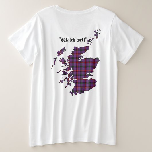 モンゴメリークラン女子 プラスサイズTシャツ (デザイン裏面)