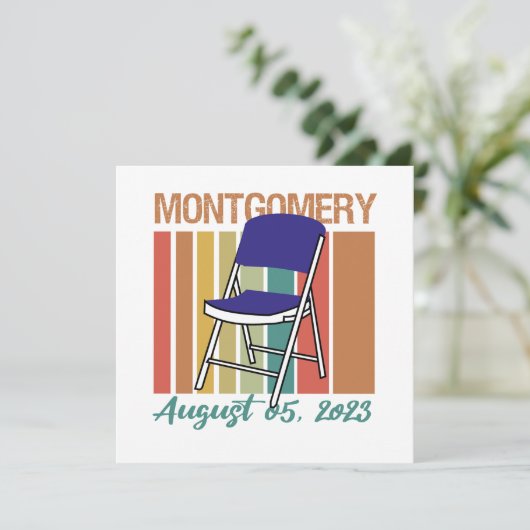 モンゴメリーブラウ折り畳み威厳がある椅子5 2023 シーズンカード (スタンド正面)