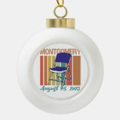 モンゴメリーブラウ折り畳み威厳がある椅子5 2023 セラミックボールオーナメント (正面)