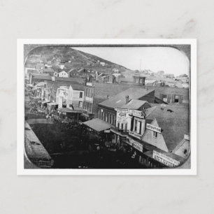 モンゴメリー通りサンフランシスコカリフォルニア1850 ポストカード