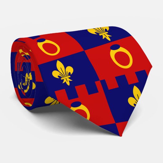 モンゴメリー郡MDの旗が付いているタイ ネクタイ (ロール)