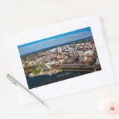 モンゴメリー、アラバマ州空中眺め 長方形シール (封筒)