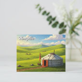 モンゴリアユルト旅行 ポストカード (スタンド正面)