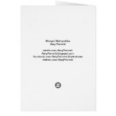 モンゴルのマトリヨスカカード (裏面)