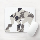 モンゴルのレスリング選手 マウスパッド (マウス)