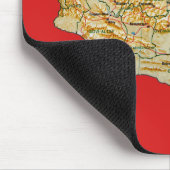 モンゴルの地図のマウスパッド マウスパッド (コーナー)