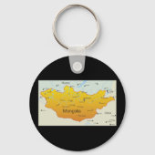 モンゴルの地図 キーホルダー (正面)