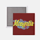 モンゴルの地図 マグネット (正面/裏面)