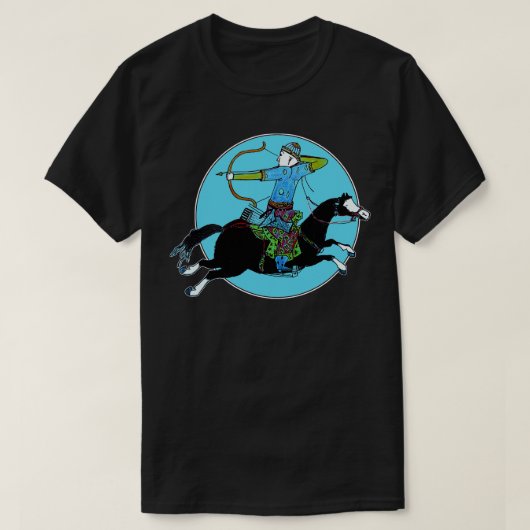 モンゴルの戦士 Tシャツ (デザイン正面)