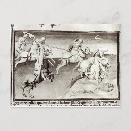 モンゴルの指導者、フラグ、イルカナーテのカーン ポストカード (正面)