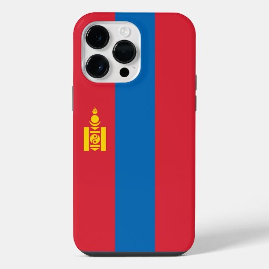 モンゴルの旗 iPhoneケース (裏面)