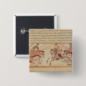 モンゴルの種族間の戦い、13世紀 缶バッジ (正面&裏面)