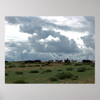 モンゴルの馬 ポスター