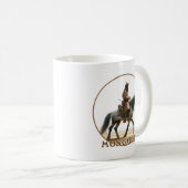 モンゴルの騎馬兵 コーヒーマグカップ (正面右)