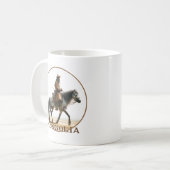 モンゴルの騎馬兵 コーヒーマグカップ (正面左)