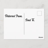 モンゴルゲルビルインココナッツハウス ポストカード (裏面)