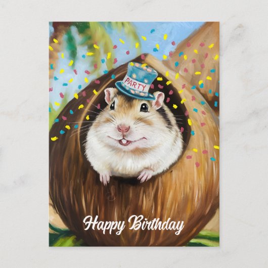 モンゴルゲルビルインココナッツハウス ポストカード (正面)