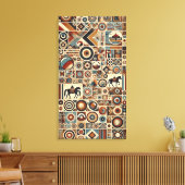 モンゴルスタイル キャンバスプリント (インサイチュ (リビング))