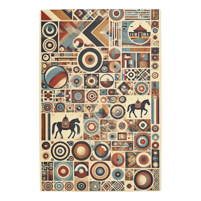 モンゴルスタイル メタルプリント (正面)