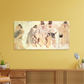 モンゴルノマドとロバ、15世紀 キャンバスプリント (インサイチュ (リビング))