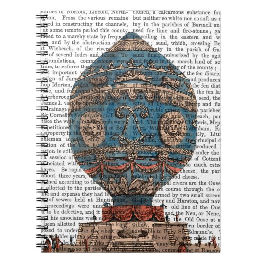 モンゴルファイアエロスタティックホットエアバルーン ノートブック (正面)