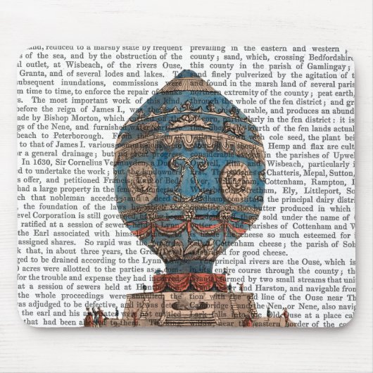 モンゴルファイアエロスタティックホットエアバルーン マウスパッド (正面)