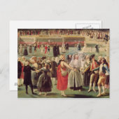 モンゴルファイアバルーンの上昇 ポストカード (正面/裏面)