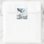 モンゴルファイア兄弟の気球の上昇 スクエアシール (バッグ)