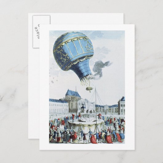 モンゴルファイア兄弟の気球の上昇 ポストカード (正面/裏面)