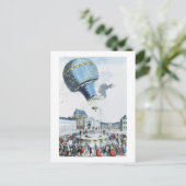モンゴルファイア兄弟の気球の上昇 ポストカード (スタンド正面)