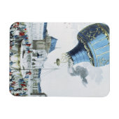 モンゴルファイア兄弟の気球の上昇 マグネット (横)