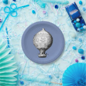 モンゴルファイヤヴィンテージ熱気球 ペーパープレート (パーティー)