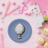 モンゴルファイヤヴィンテージ熱気球 ペーパープレート (パーティー)