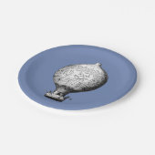 モンゴルファイヤヴィンテージ熱気球 ペーパープレート (アングル)