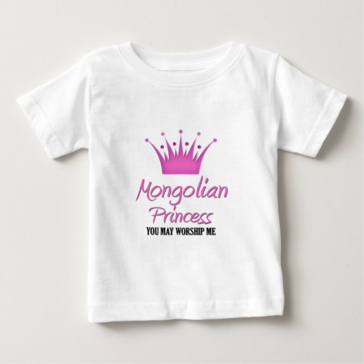モンゴルプリンセス ベビーTシャツ (正面)