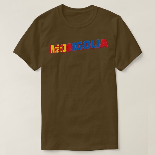 モンゴルヴィンテージスタイルレトロ土産2 Tシャツ (デザイン正面)