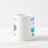 モンゴル人は私のHomiesです コーヒーマグカップ (中央)