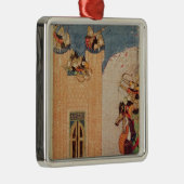 モンゴル人 メタルオーナメント (右)