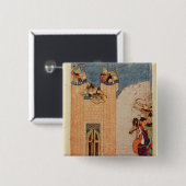 モンゴル人 缶バッジ (正面&裏面)