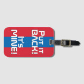 モンゴル国おもしろい旗 ラゲッジタグ (正面横)