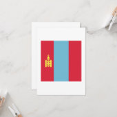 モンゴル国旗の紋章 カード (正面/裏面インサイチュ)